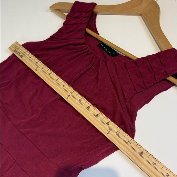 The Limited Rich Burgundy Mini Dress Size Small - Picture 4 of 6